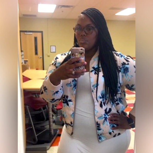 Pale pink bomber jacket - Picture 1 of 3